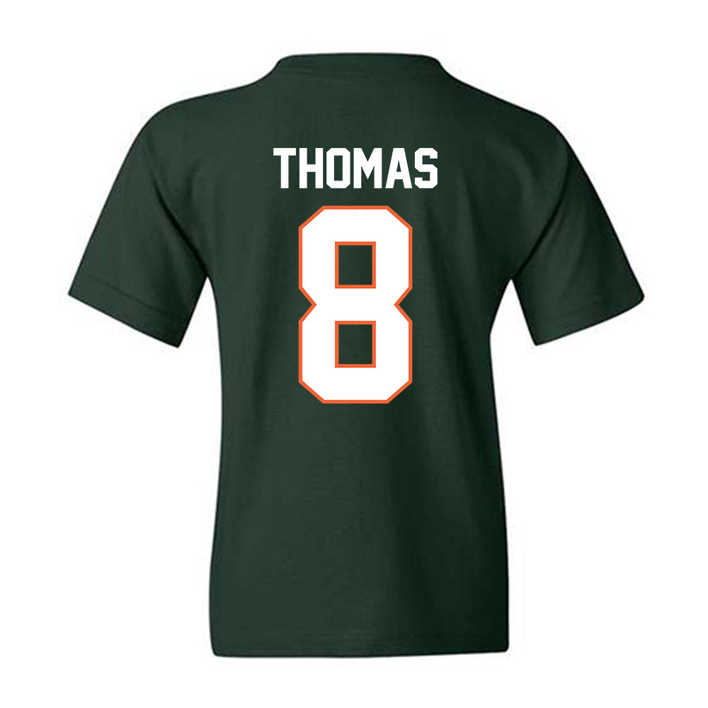 Miami - NCAA Football : Jakobe Thomas - Classic Shersey Youth T-Shirt-1