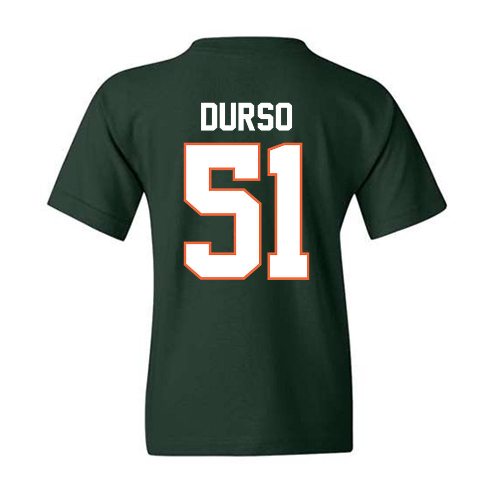 Miami - NCAA Baseball : Jack Durso - Classic Shersey Youth T-Shirt-1