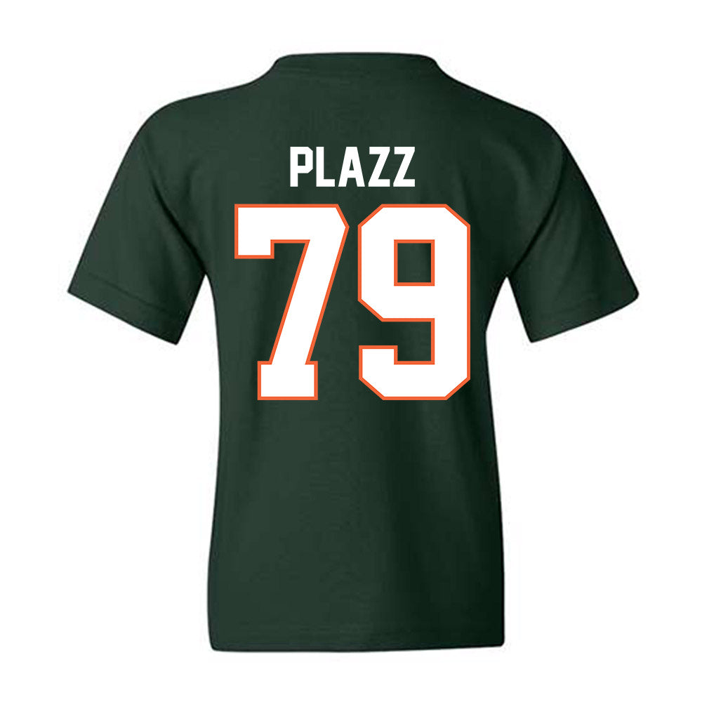 Miami - NCAA Football : Deryc Plazz - Classic Shersey Youth T-Shirt-1