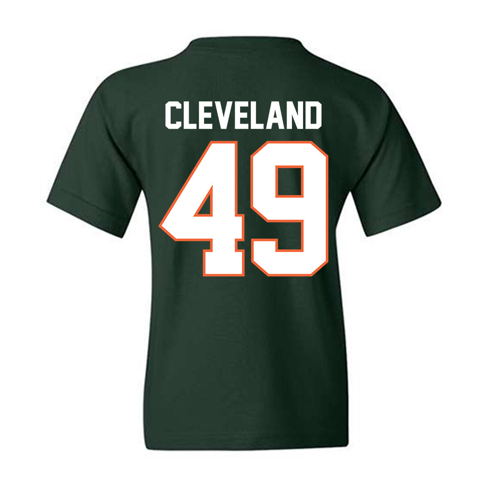 Miami - NCAA Baseball : Jackson Cleveland - Classic Shersey Youth T-Shirt-1