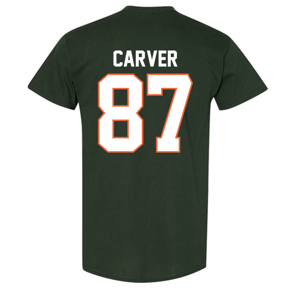 Miami - NCAA Football : Hunter Carver - Classic Shersey T-Shirt-1