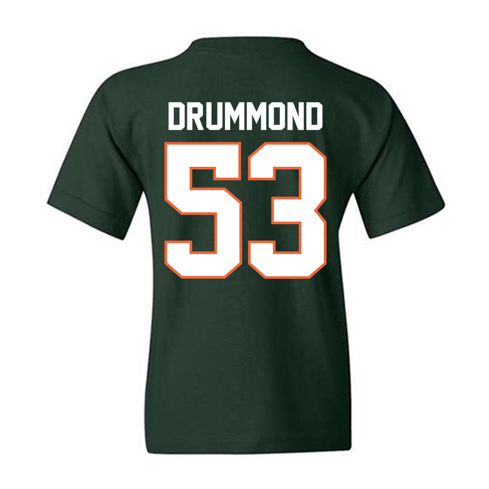 Miami - NCAA Baseball : Lj Drummond - Classic Shersey Youth T-Shirt-1