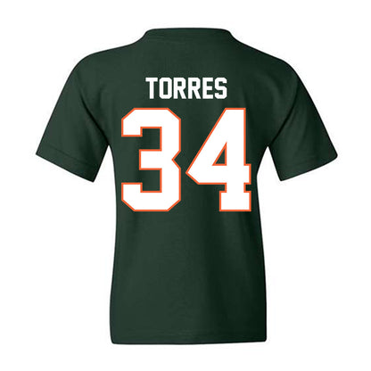 Miami - NCAA Baseball : Michael Torres - Classic Shersey Youth T-Shirt-1