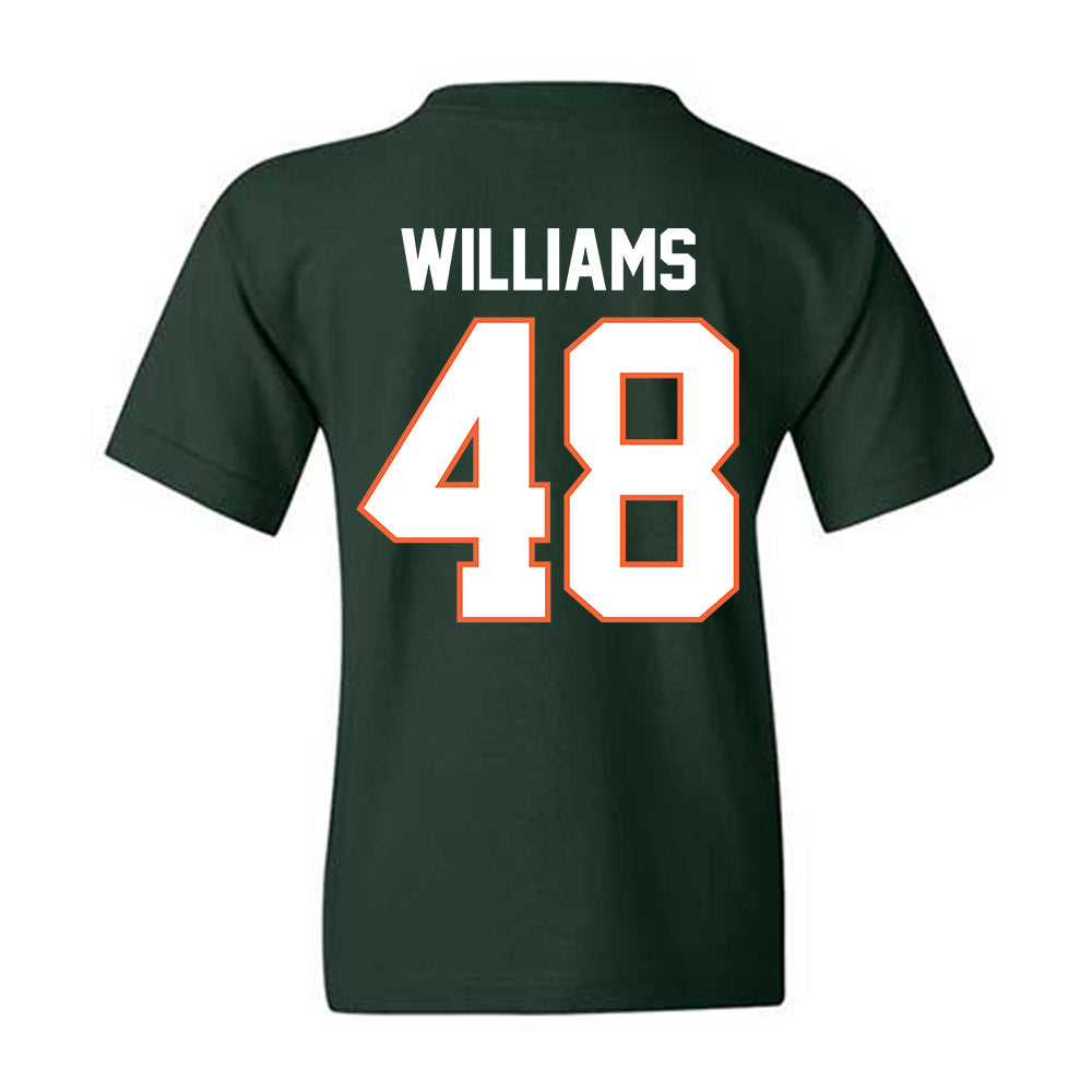 Miami - NCAA Football : Andres Williams - Classic Shersey Youth T-Shirt-1