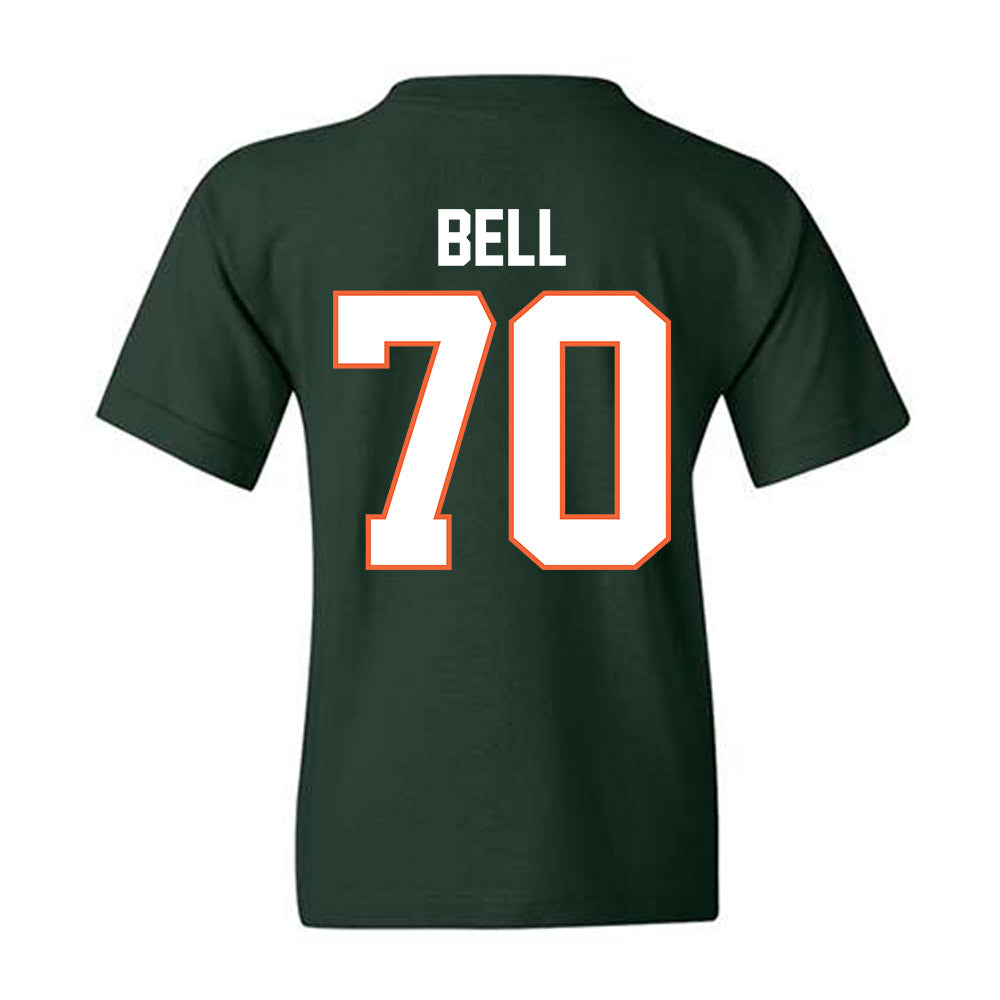 Miami - NCAA Football : Markel Bell - Classic Shersey Youth T-Shirt-1