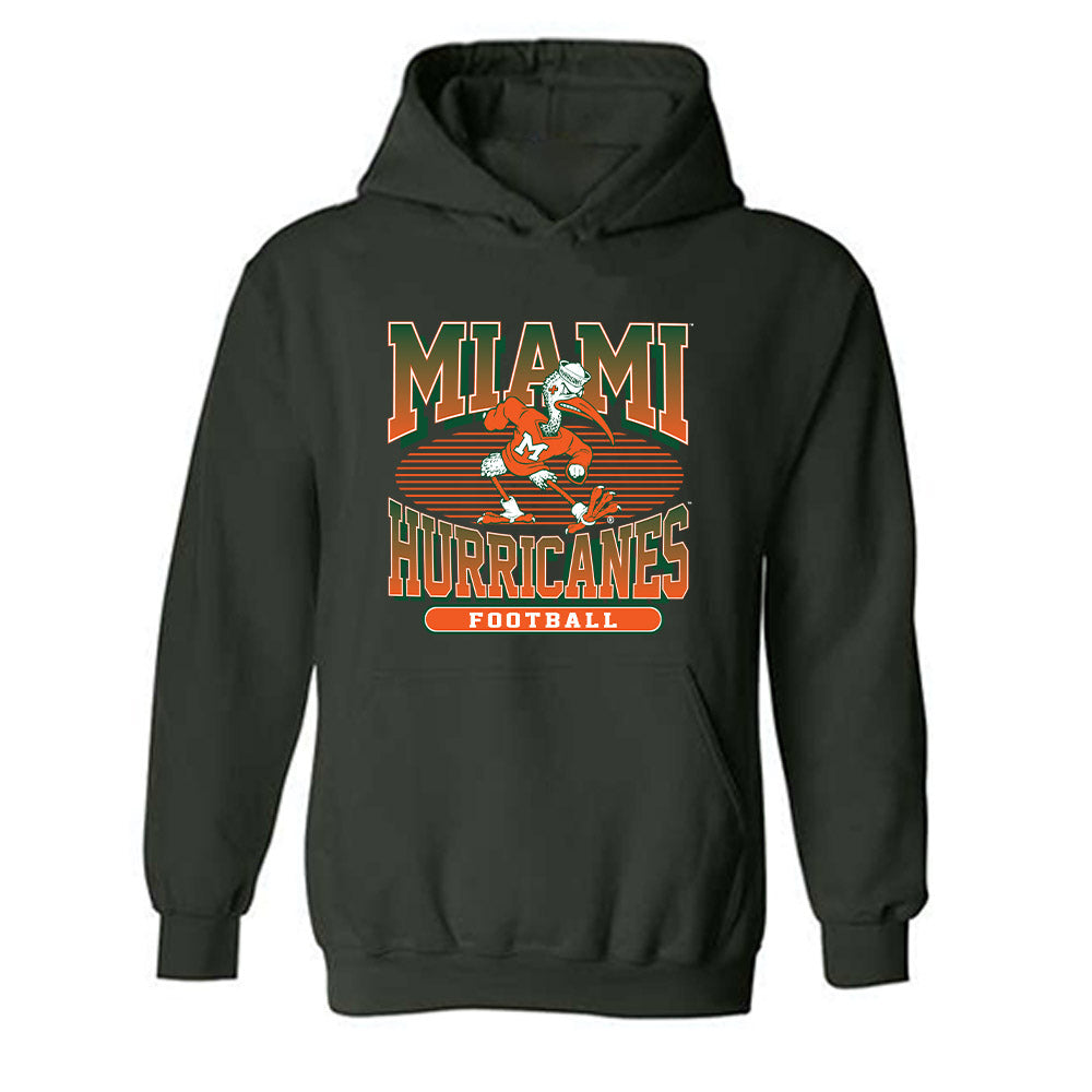 Miami - NCAA Football : Romanas Frederique Jr - Classic Shersey Hooded Sweatshirt-0