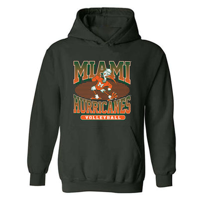 Miami - NCAA Women's Volleyball : Jazmin Vergara - Classic Shersey Hooded Sweatshirt-0