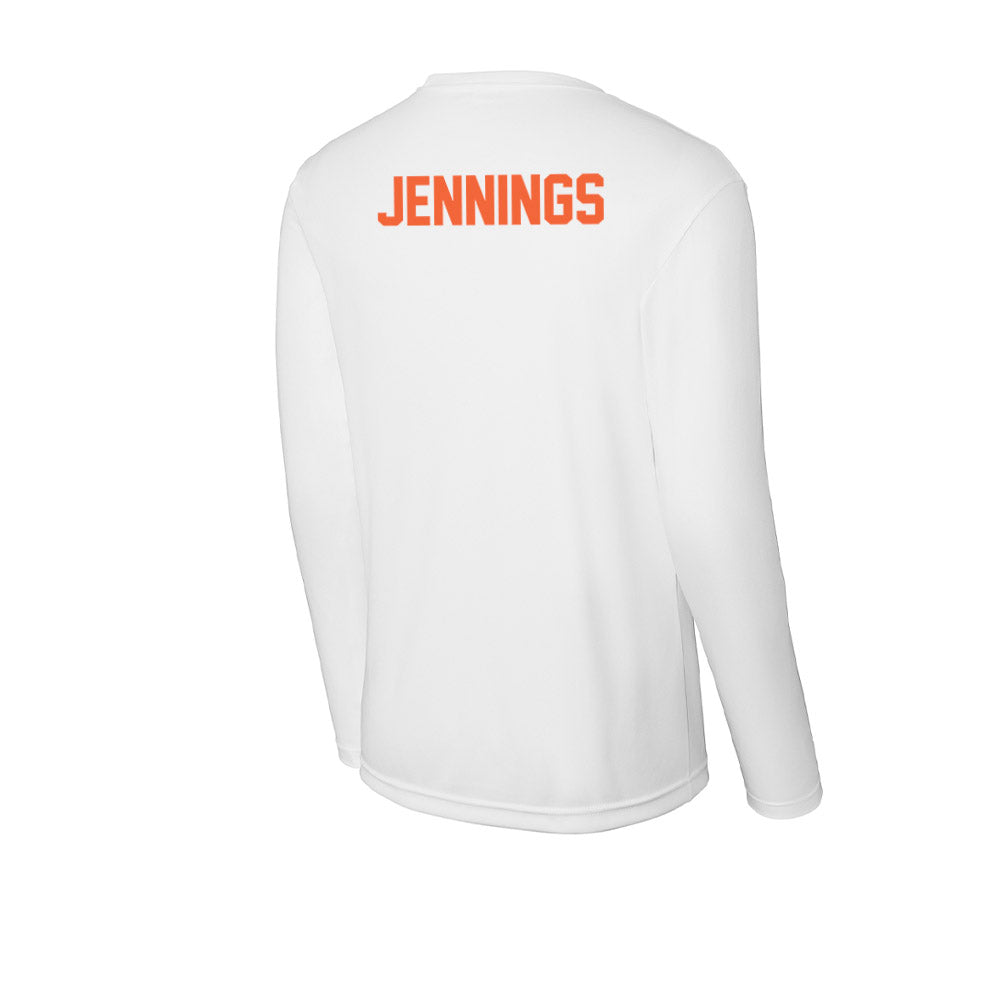 Miami - NCAA Women's Track & Field : Brittney Jennings - Classic Shersey Activewear Long Sleeve T-Shirt-1