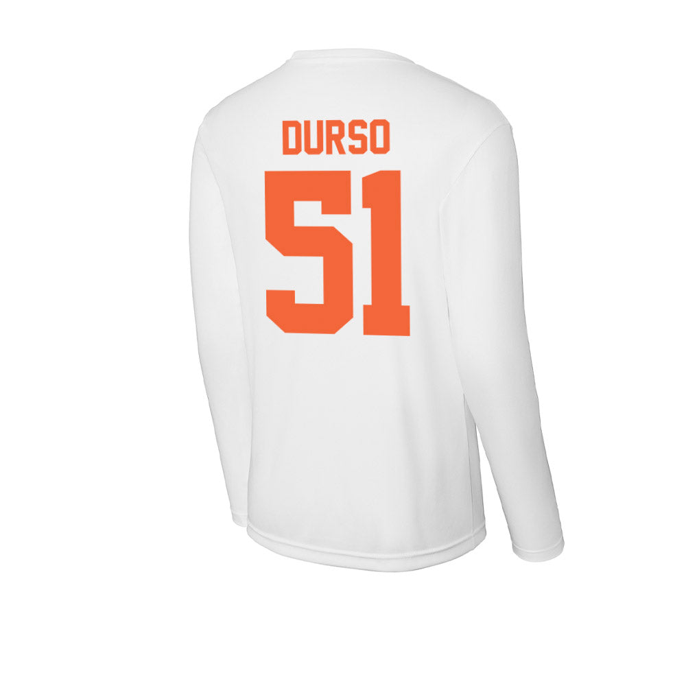 Miami - NCAA Baseball : Jack Durso - Classic Shersey Activewear Long Sleeve T-Shirt-1