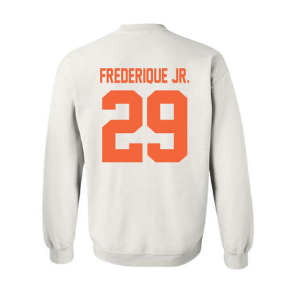 Miami - NCAA Football : OJ Frederique Jr. - Classic Shersey Crewneck Sweatshirt-1