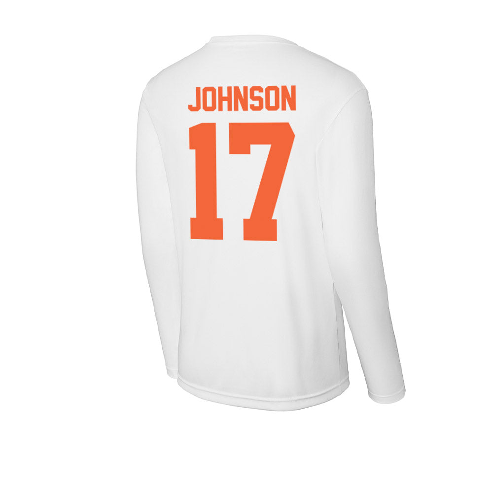 Miami - NCAA Football : Tony Johnson - Classic Shersey Activewear Long Sleeve T-Shirt-1