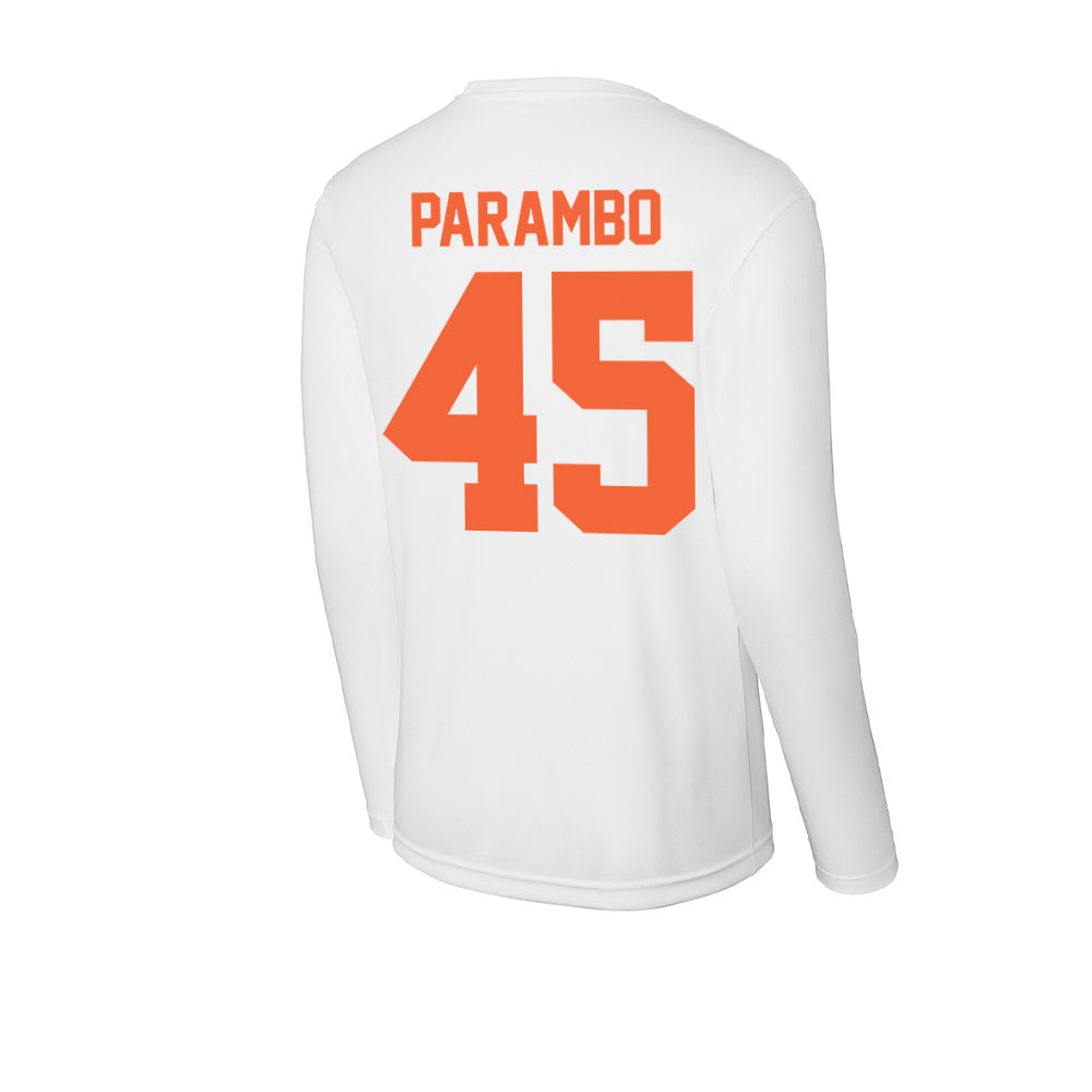 Miami - NCAA Football : Luke Parambo - Classic Shersey Activewear Long Sleeve T-Shirt-1