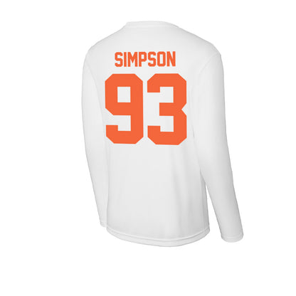 Miami - NCAA Football : Donta Simpson - Classic Shersey Activewear Long Sleeve T-Shirt-1
