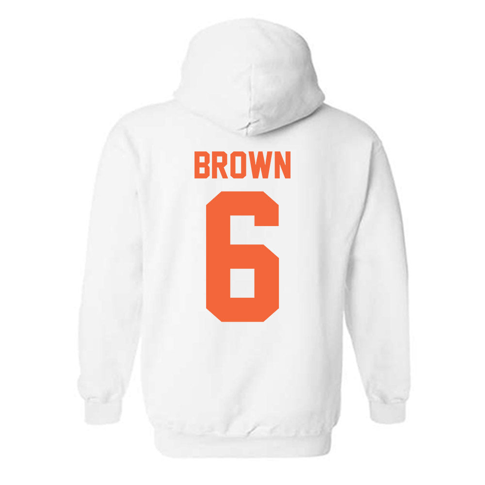 Miami - NCAA Football : CharMar Brown - Classic Shersey Hooded Sweatshirt-1