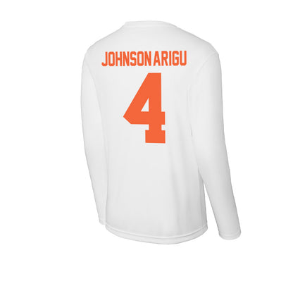 Miami - NCAA Men's Basketball : Isaiah Johnson-Arigu - Classic Shersey Activewear Long Sleeve T-Shirt-1