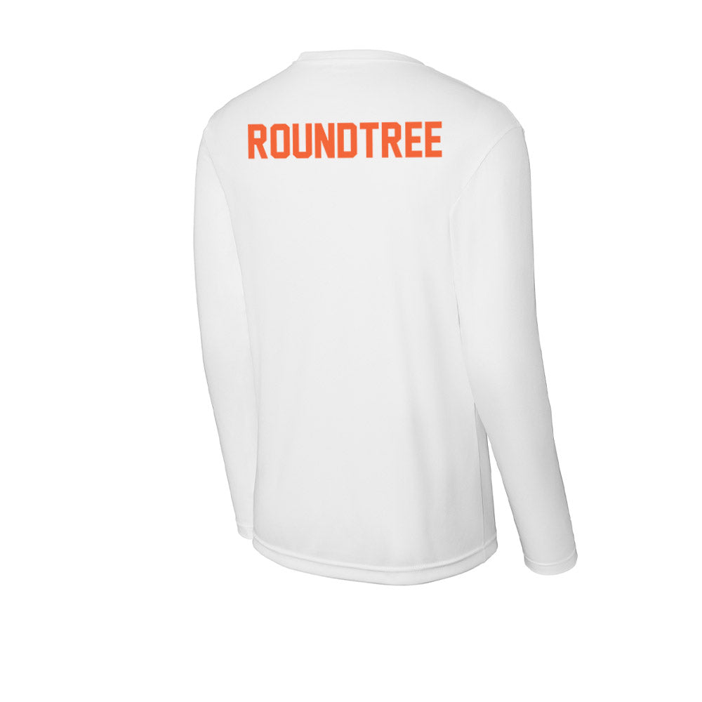 Miami - NCAA Women's Track & Field : Morgan Roundtree - Classic Shersey Activewear Long Sleeve T-Shirt-1