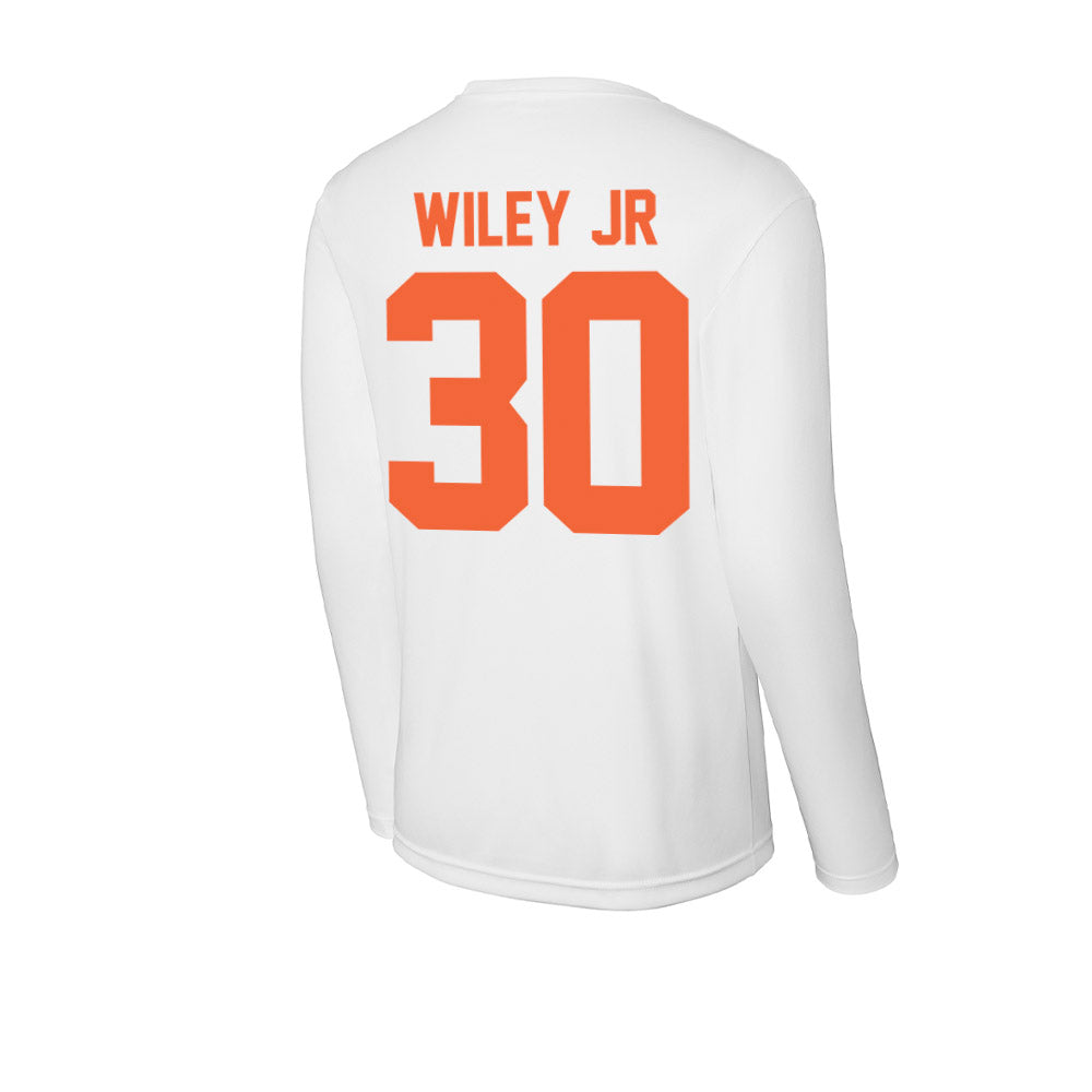 Miami - NCAA Football : Kellen Wiley Jr - Classic Shersey Activewear Long Sleeve T-Shirt-1