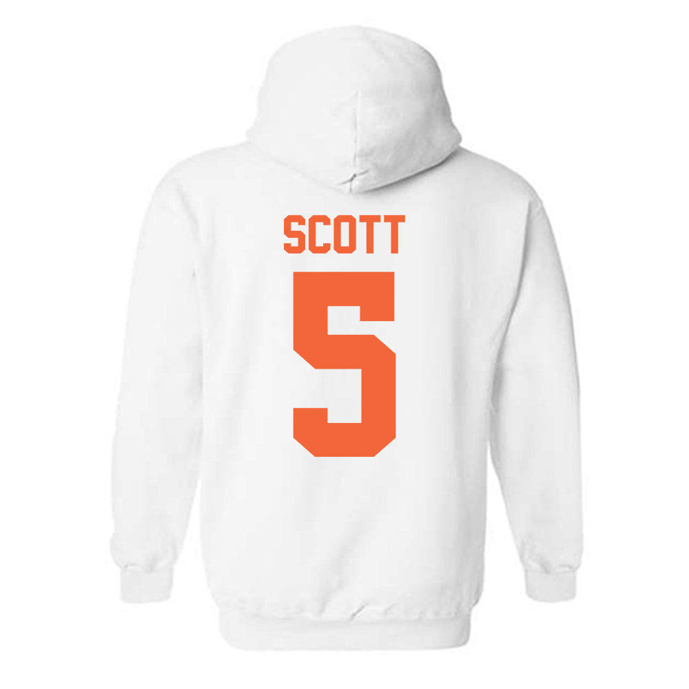 Miami - NCAA Football : Justin Scott - Classic Shersey Hooded Sweatshirt-1