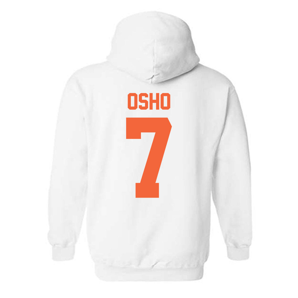 Miami - NCAA Women's Basketball : Danielle Osho - Classic Shersey Hooded Sweatshirt-1