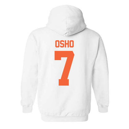 Miami - NCAA Women's Basketball : Danielle Osho - Classic Shersey Hooded Sweatshirt-1