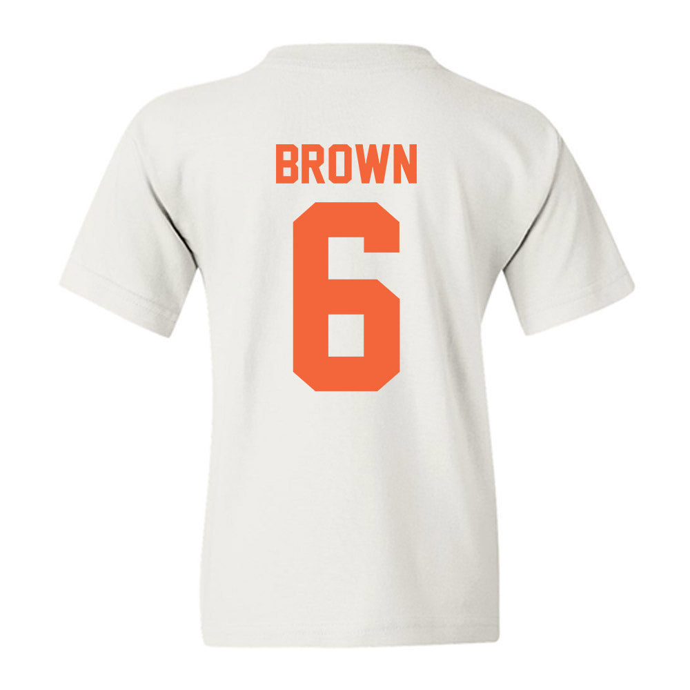 Miami - NCAA Football : CharMar Brown - Classic Shersey Youth T-Shirt-1
