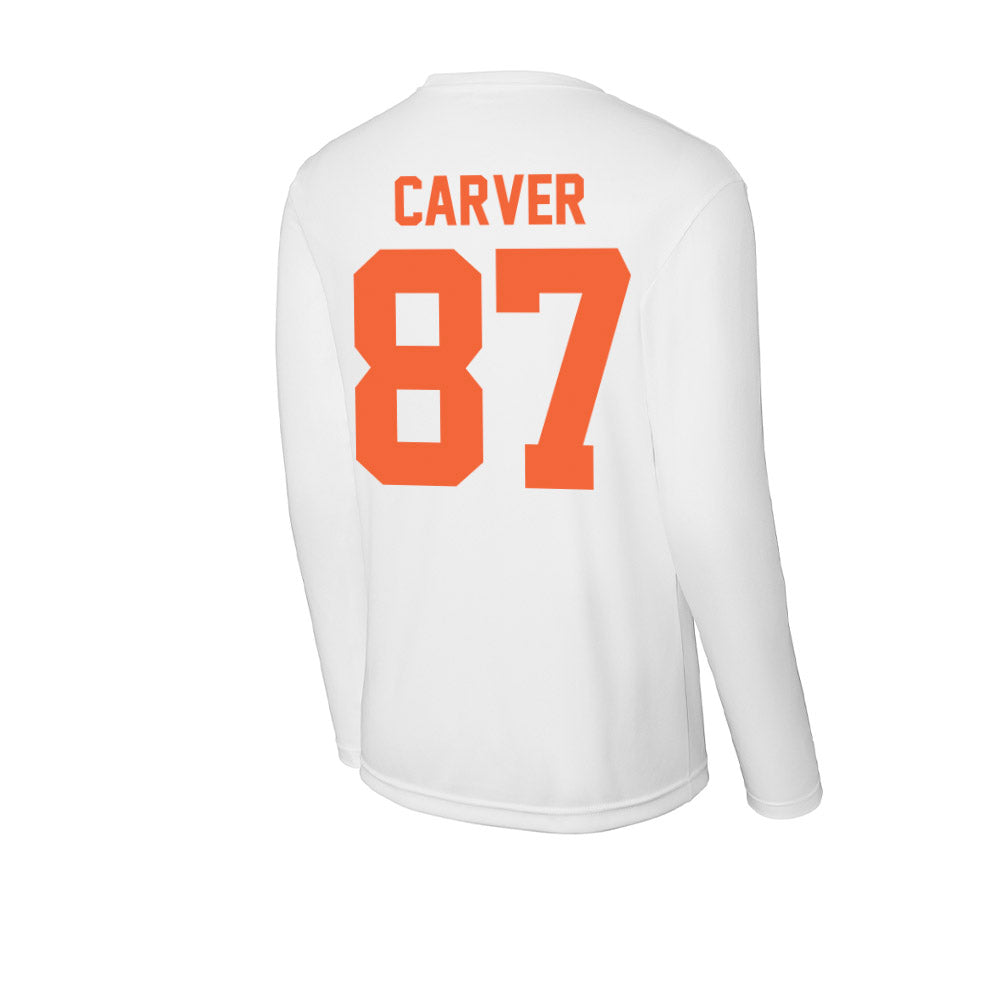 Miami - NCAA Football : Hunter Carver - Classic Shersey Activewear Long Sleeve T-Shirt-1