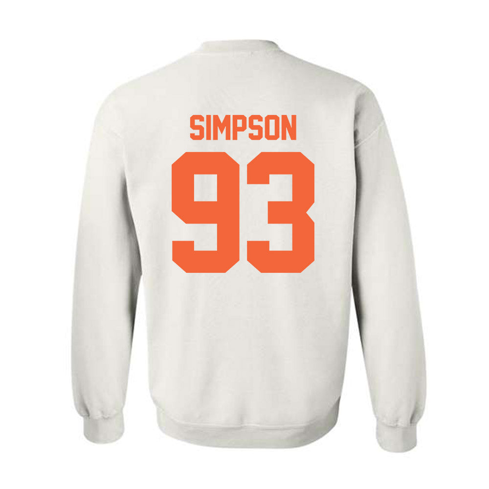 Miami - NCAA Football : Donta Simpson - Classic Shersey Crewneck Sweatshirt-1