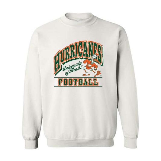 Miami - NCAA Football : Cam Ward - Classic Shersey Crewneck Sweatshirt-0