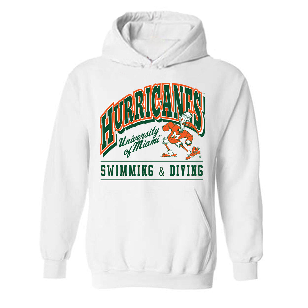 Miami - NCAA Men's Swimming & Diving : Mohamed Farouk - Classic Shersey Hooded Sweatshirt-0