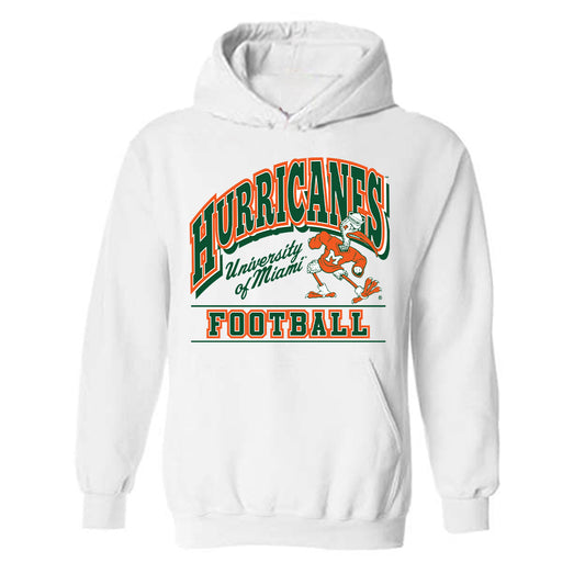 Miami - NCAA Football : Joe Borchers - Classic Shersey Hooded Sweatshirt-0