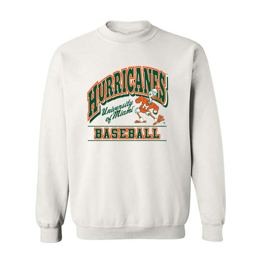 Miami - NCAA Baseball : Derek Williams - Classic Shersey Crewneck Sweatshirt-0