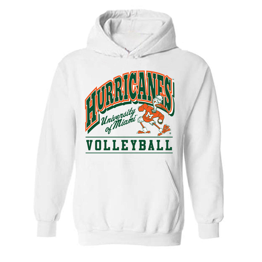 Miami - NCAA Women's Volleyball : Flormarie Heredia Colon - Classic Shersey Hooded Sweatshirt-0