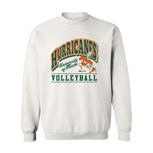 Miami - NCAA Women's Volleyball : Jazmin Vergara - Classic Shersey Crewneck Sweatshirt-0
