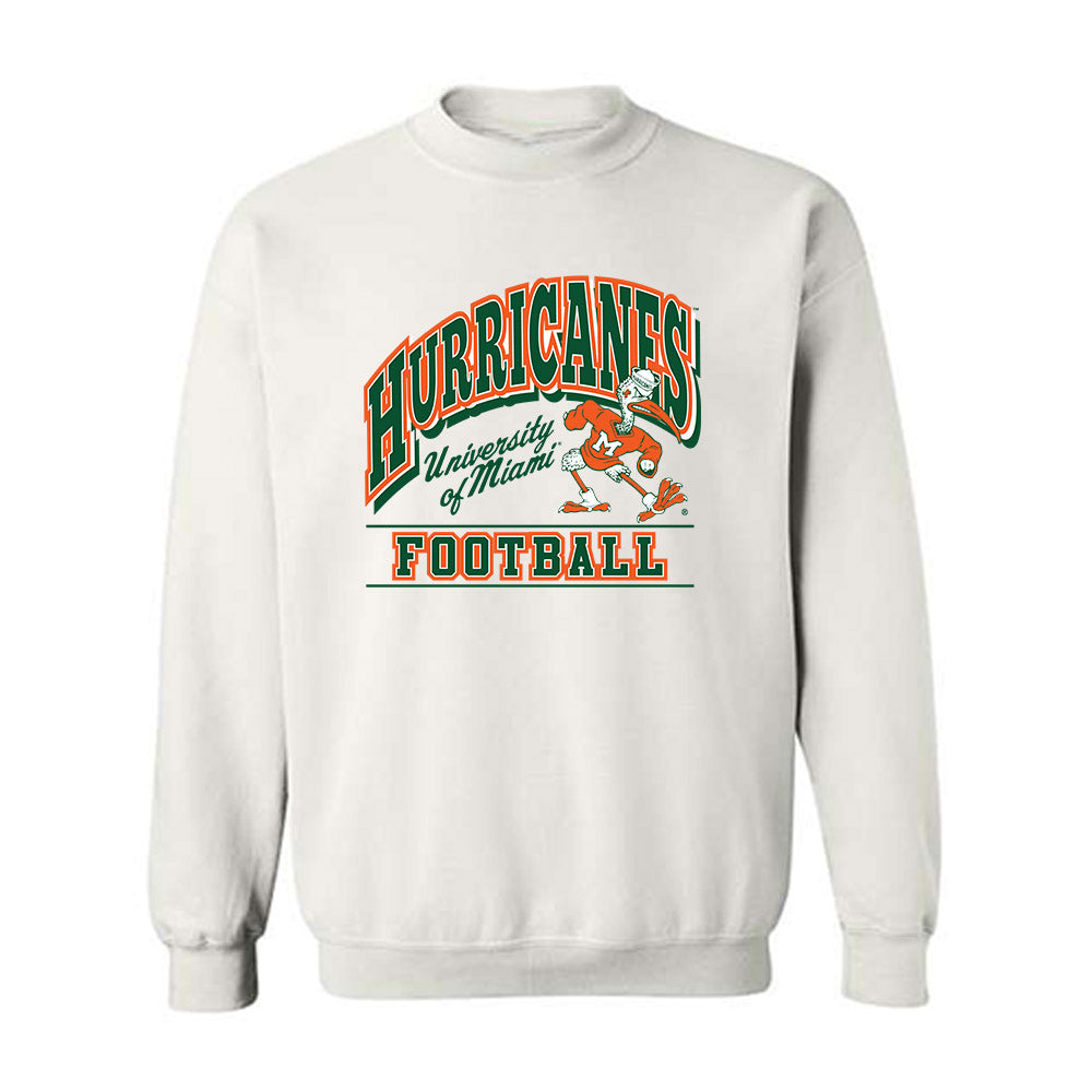 Miami - NCAA Football : Michael Donovan - Classic Shersey Crewneck Sweatshirt-0