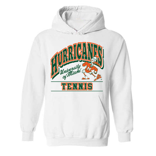 Miami - NCAA Women's Tennis : Daria Volosova - Classic Shersey Hooded Sweatshirt-0