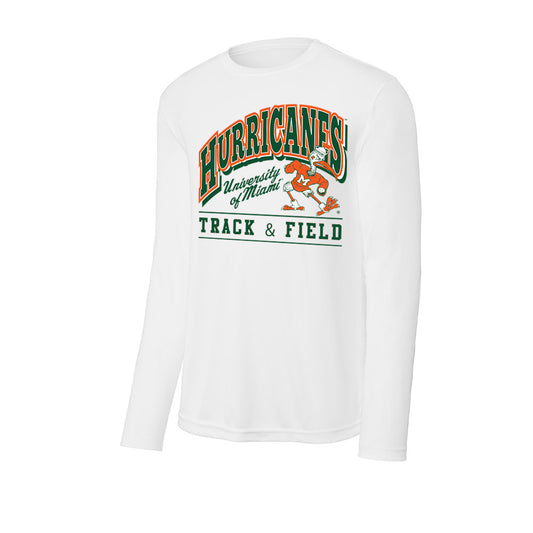 Miami - NCAA Men's Track & Field : Sean Watkins Jr - Classic Shersey Activewear Long Sleeve T-Shirt-0