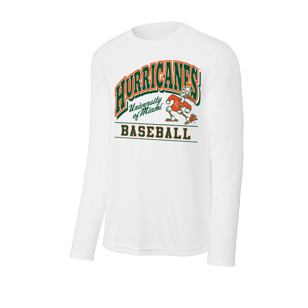 Miami - NCAA Baseball : Packy Bradley-Cooney - Classic Shersey Activewear Long Sleeve T-Shirt-0