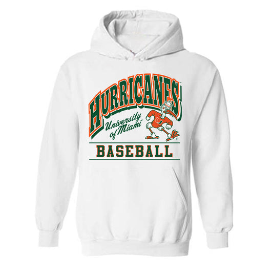 Miami - NCAA Baseball : Packy Bradley-Cooney - Classic Shersey Hooded Sweatshirt-0