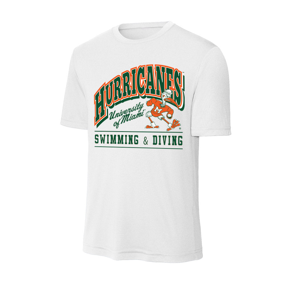 Miami - NCAA Men's Swimming & Diving : Mohamed Farouk - Classic Shersey Activewear T-Shirt-0