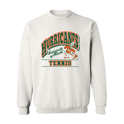 Miami - NCAA Women's Tennis : Qavia Lopez - Classic Shersey Crewneck Sweatshirt-0