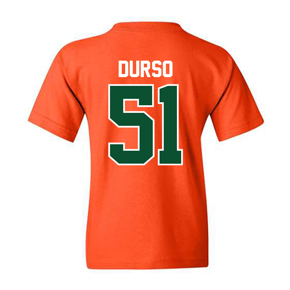 Miami - NCAA Baseball : Jack Durso - Classic Shersey Youth T-Shirt-1