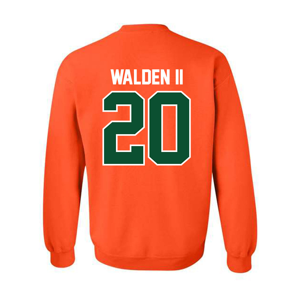 Miami - NCAA Football : Terrell Walden II - Classic Shersey Crewneck Sweatshirt-1