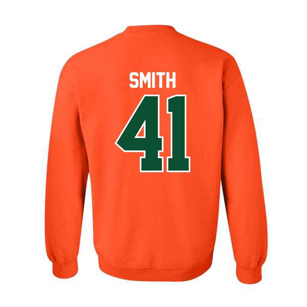 Miami - NCAA Football : Chase Smith - Classic Shersey Crewneck Sweatshirt-1