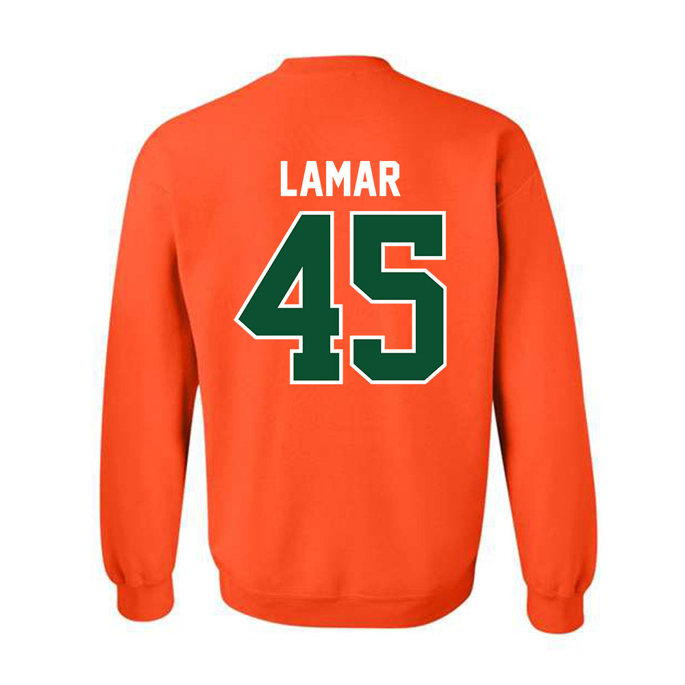Miami - NCAA Football : Braylon Lamar - Classic Shersey Crewneck Sweatshirt-1