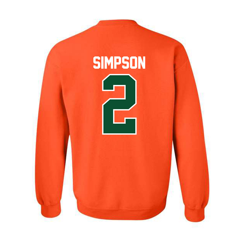 Miami - NCAA Women's Soccer : Emilie Simpson - Classic Shersey Crewneck Sweatshirt-1