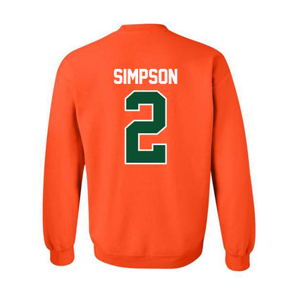 Miami - NCAA Women's Soccer : Emilie Simpson - Classic Shersey Crewneck Sweatshirt-1