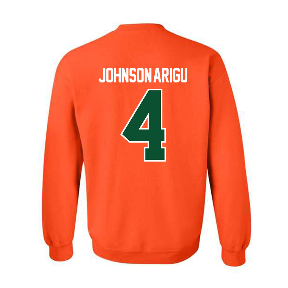 Miami - NCAA Men's Basketball : Isaiah Johnson-Arigu - Classic Shersey Crewneck Sweatshirt