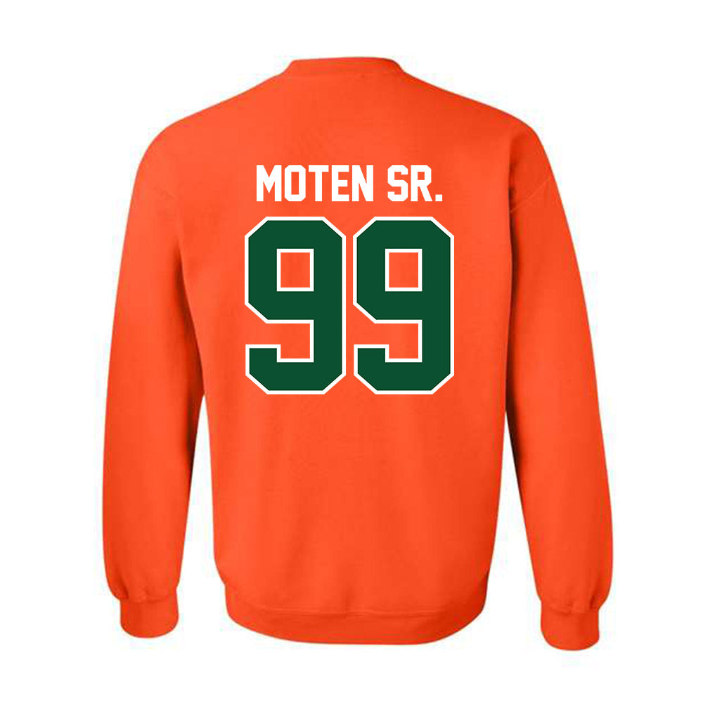 Miami - NCAA Football : Ahmad Moten Sr. - Classic Shersey Crewneck Sweatshirt-1