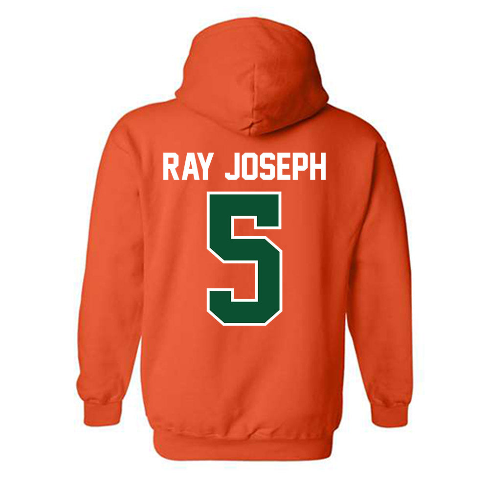 Miami - NCAA Football : Ray Ray Joseph - Classic Shersey Hooded Sweatshirt-1