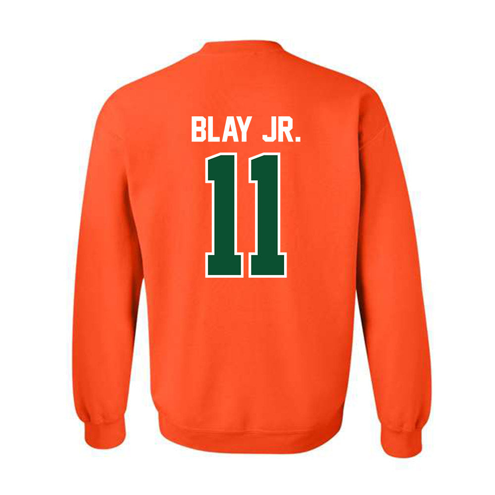 Miami - NCAA Football : David Blay Jr. - Classic Shersey Crewneck Sweatshirt-1